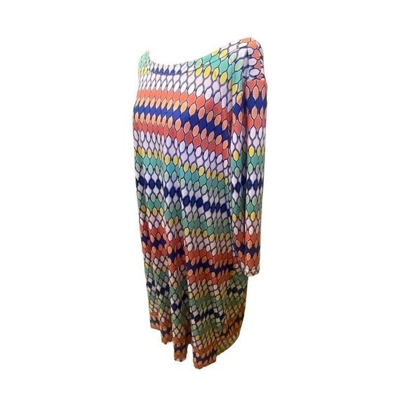 Signature Collection (Vintage Avon) Multi-Color Geometric Design Shift Dress Siz - Picture 8 of 12